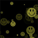 The Smileys screensaver in action