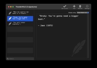 ThunderWiz - quote editor