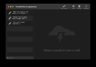 ThunderWiz - main view